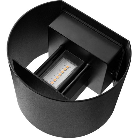 Applique murale MILDA  Aluminium Noir, H.10 - IP44 - LED Module /Nordlux Extérieur (1/5)