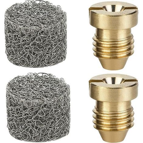 2 Ensembles Buse de Canon à Mousse et Machine à Mousse pour Canon à Mousse Neige Universel Les Embouts à Buse à Orifice Laveuse Haute Pression Embout de Buse 1.1 mm Thread et Filtre 4000 PSI (1/5)