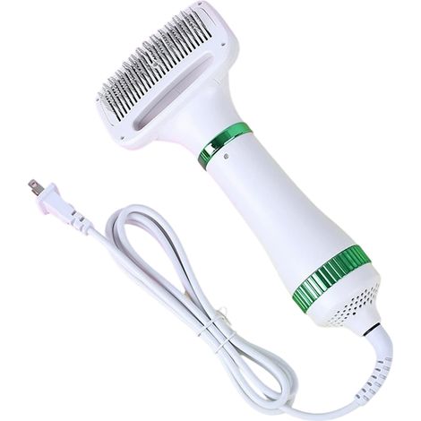 Animal poils Dryer et toilettage Mate, blanc, 2-en-1 conception pour Seamless toilettage et Drying, réglable Speeds avec (1/5)