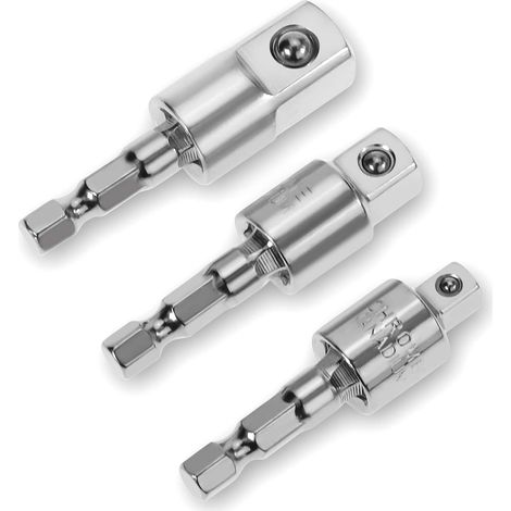 Set d adaptateurs pour perceuse avec douilles trois cent soixante degrés un quart trois huit un demi pouce outil cadeau (1/5)