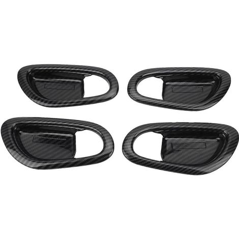 Innentürgriffabdeckung, Griffmulde, Zierleiste in Carbonfaser-Optik, passend für Nissan Navara Frontier NP300 ab 2015