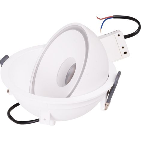 Faretto incasso orientabile tondo bianco LED 10W Maxlight (1/3)