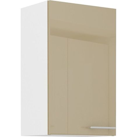 Küche Hängeschrank 45 Lara Cappuccino Hochglanz Küchenzeile Küchenblock (1/5)