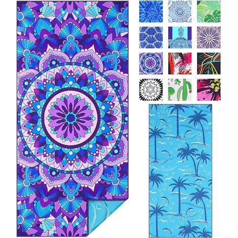 Serviette de plage en microfibre anti-sable (1/5)