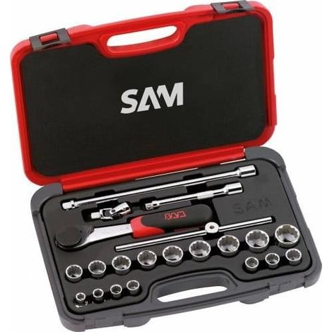 SAM OUTILLAGE - Coffret 22 Outils 3/8''