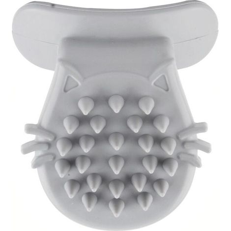 Brosse Pour Chat, Toilettage, Massage Doux, Brosse À Langue De Chat, Lécher Votre Chat Comme Une Maman Chat Pour Le Réconforter - Gris (1/5)