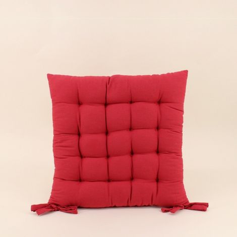 Galette de chaise rouge 40x40cm