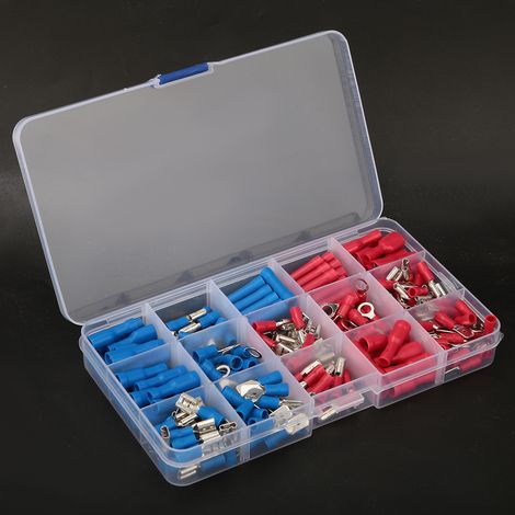 200/300/360 Stück sortiertes Flachsteckverbinder-Set, isoliertes elektrisches Verdrahtungs-Steckverbinder-Set (200 (1/5)