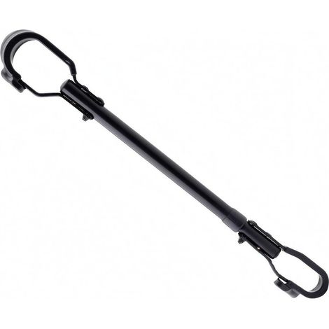 Adjustable Bicycle Bar Adapter, Tubular Support, Matte Black (1/5)
