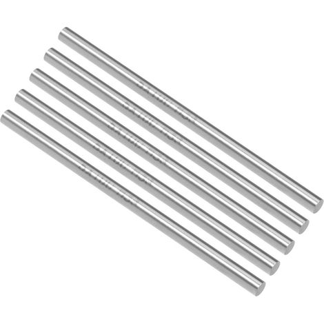 Outil de Tournage HSS Rond Acier Tige 5mm Barre 100mm Longueur pour Arbre Engranage Perceuse Outil de Tour Aléseuse Tournant Miniature Essieu Cylindrique épingle 5pcs (1/4)