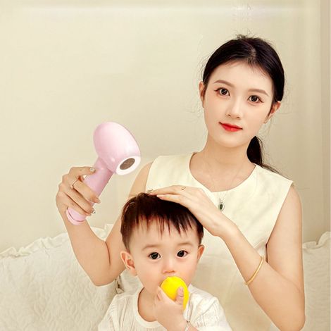 Secador de pelo inalámbrico para bebés, secador de pelo con temperatura constante, diseño compacto de ABS, 5000 mAh, rosa. (1/5)