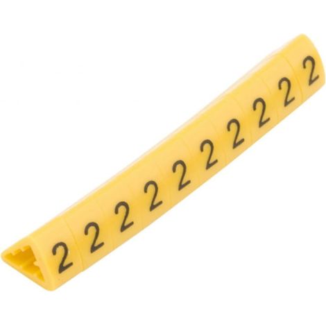 Marcador de cables OZ-2/2 amarillo E04ZP-01020400300 /100 unidades/