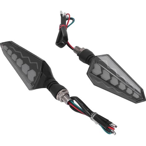 Clignotants Moto 2 Pièces Universel 12V DC IPX6 Étanche LED Indicateur Motocyclette Feu De Direction (1/5)