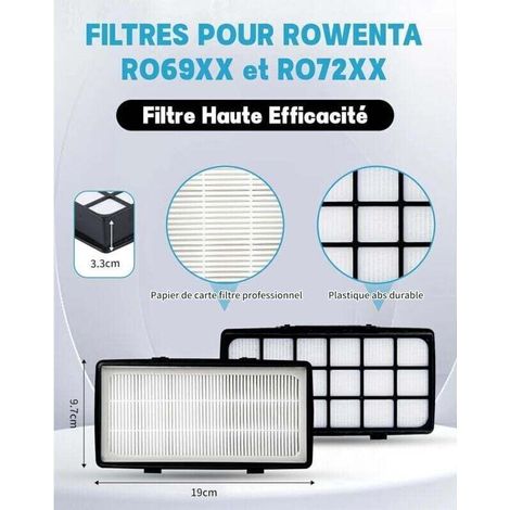 Filtro Bardusch per aspirapolvere ciclonico Rowenta X-Trem Power RO72xx RO69xx ZR006001, compatibile con RO7212EA RO7236EA RO7262EA RO7260EA (1/3)