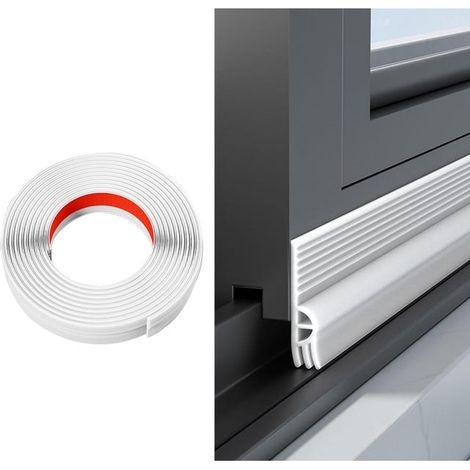 Joint Fenetre Isolation Thermique et Phonique Autocollante, Bande d'Etanchéité pour Fenetre Anti Froid,Bande de Joint Fenetres Coulissante(Blanc, 2m)