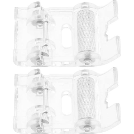2pcs Pieddebiche à Encliqueter Compatible avec Brother Compatible Pieds à roulettes en Cuir pour Machines à Coudre Domestiques à Tige Basse avec Systèmes à Visser (1/5)