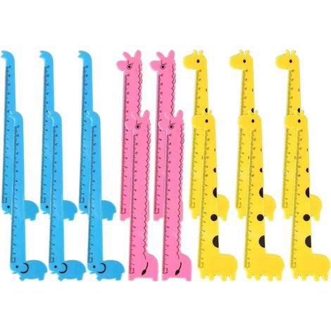 Règle pratique en plastique léger, motif girafe, lot de 30, style (1/5)