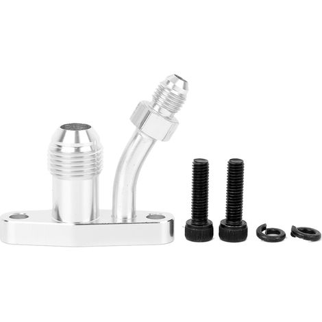 Flange d'alimentation et de retour d'huile turbo pour Garrett GT12/GT1241 - Raccord en alliage d'aluminium M6x10mm (1/5)