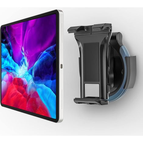 Support Mural 360° Rotatif avec Fente de Chargement – Universel 4,7"-11" pour Tablette/Smartphone, Anti-dérapant, Stable pour Cuisine/Salle de Bain/Chambre (1/5)