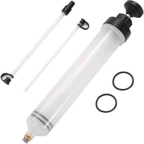 extracteur de liquide 500 cm³, extracteur d'huile avec tuyau long et rallonges, extracteur de liquide de frein, pompe à fluide automobile, pompe d'aspiration pour tondeuses à gazon, bateaux, voiturett (1/4)