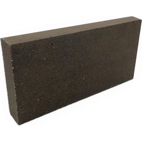 Planelle réfractaire dense noire 220 x 110 x 30 mm - 37% d'alumine