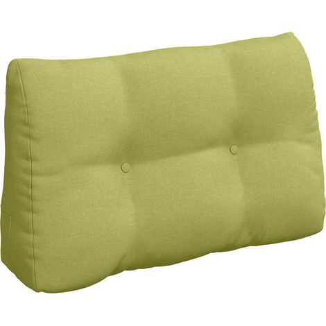 Back Pillow Light Green 80 x 24 x 50 cm Fabric vidaXL