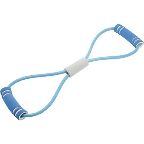 Lot de 2 sangles de traction élastiques TPE réglables pour entraînement de force, bleu, extenseur thoracique en mousse haute élasticité. (1/5)