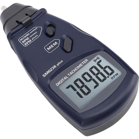Tachymètre numérique précis, grand écran LCD, conception 2 en 1, tachymètre portable pour ventilateur de moteur (1/5)