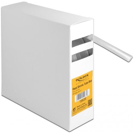 DeLOCK Delock Schrumpfschlauch Box 10 m x 9.5 mm transparent (19935) (1/3)