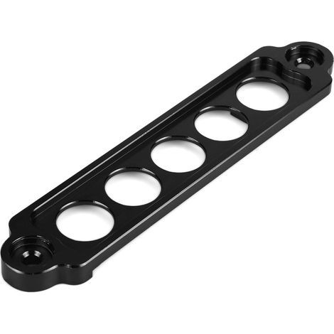 Barre de fixation batterie auto en alliage d'aluminium, support de maintien noir pour véhicule (1/4)