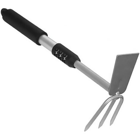 Zappetta Brixo Platino Tridente/Quadro Con Manico Lunghezza 36cm.