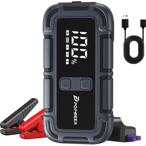 Arrancador de coche, corriente máxima de 4000 A, cargador USB doble, PD-J06 (1/2)