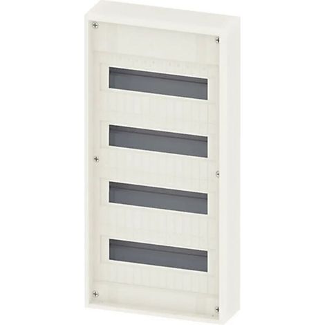 [GEBRAUCHT] B-Ware Siemens Verteilerschrank Aufbau 48 Teilungen 4 Reihen Stromverteiler weiß Kasten (1/2)