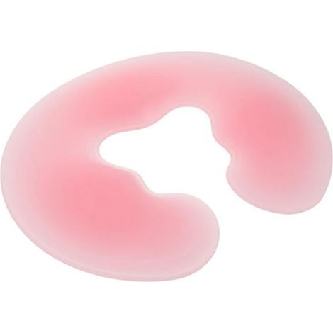 Oreiller facial silicone forme U pour spa. Confort et nettoyage facile, idéal soins visage et salons. (1/5)
