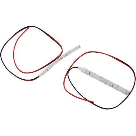 10 cm lange weiße LED-Lichtleisten, 12 V, 6 SMD 5630 LEDs, wasserdicht, für Autos (1/5)