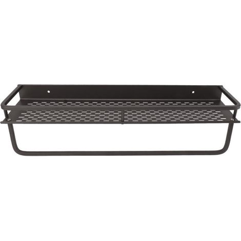 Jeffergarden Étagère de douche grise, facile à installer, en alliage d'aluminium, grande capacité, accessoire pour salle de bain, 60 cm / 23,6 pouces.