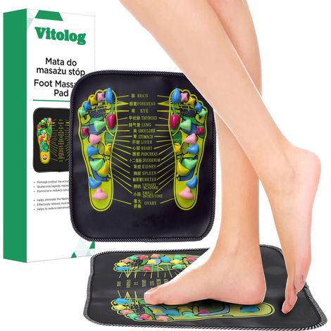Esterilla de masaje de acupresión BC, masajeador sensorial de pies y piernas con púas de masaje. (1/5)
