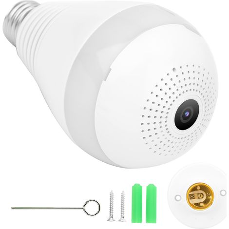 Caméra ampoule WiFi 1080P Vision Nocturne Interphone Bidirectionnel Système de Surveillance Sécurité Domicile 100-240V (1/5)