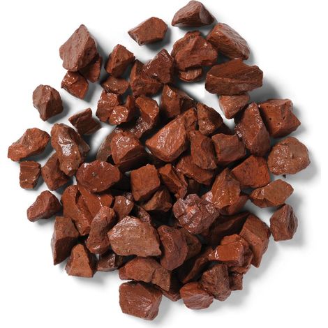 Ruby Red Bulk Bag 850 kg Chippings - 14-20 mm Red Granite Type Stone - L100 x W100 x H80 cm