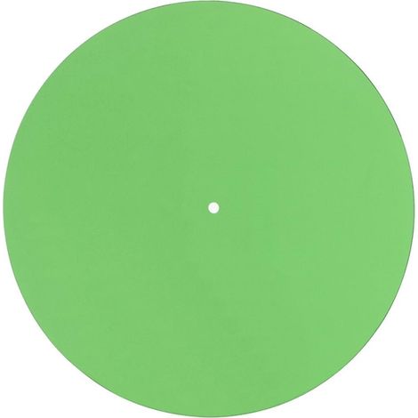 Tapis de platine vinyle en acrylique vert, réduisant l'électricité statique, la poussière et le bruit. (1/5)