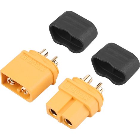 1 Paire de Connecteurs XT60H Mâle et Femelle pour Batterie LiPo et Accessoires RC (1/5)
