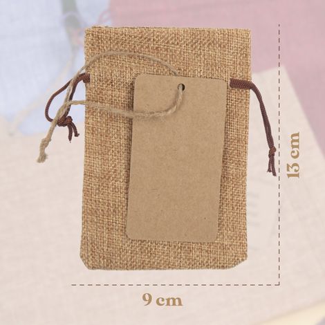 Jutebeutel 13x9cm (1 x Farbe)