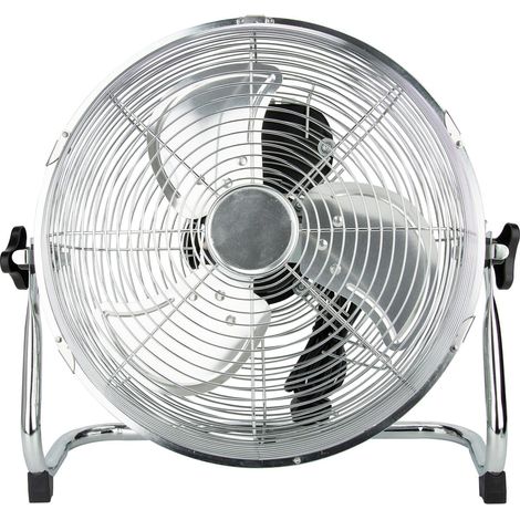 Ventilador industrial para obras de construcción, color plata, ventilador de mesa de 55 cm, ventilador de pedestal, potente flujo de aire. (1/5)