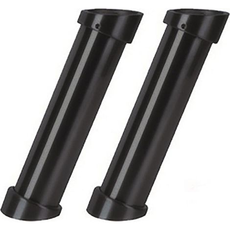 Nordlinger – Supports snack en aluminium inox brossé – Lot de 2 – Hauteur 21 cm – Charge 15 kg – Installation par vissage rapide
