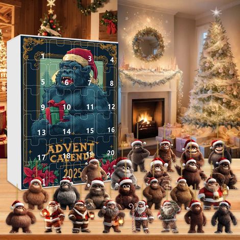 Calendrier De Lavent - 24 Portes - Figurine Bonhomme De Neige - Jouets Miniatures - Pour Noël 2025 (1/5)