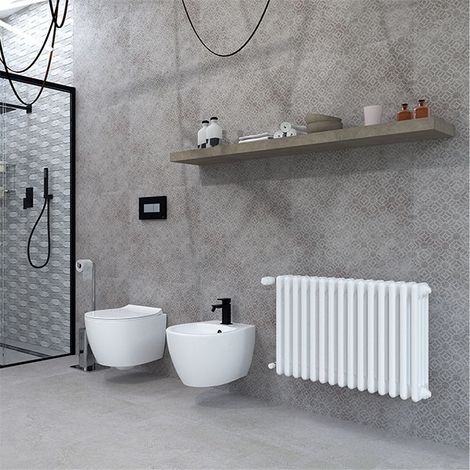 Radiateur tubulaire eau chaude 15 éléments - HxL 492x675mm -1020Watts - 1020 Watt - COMBY/4/500/15