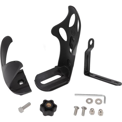 Porte-bidon vélo nylon alliage aluminium finition givrée stable support gourde pour bouteille (1/5)