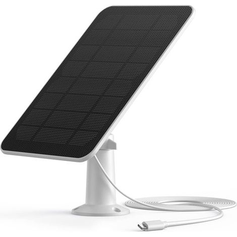 Solarpanel-Außenscheinwerferkamera nur Kamera 5-W-Solarpanel für wiederaufladbare Sicherheitskamera wasserdicht 360 verstellbar kontinuierliche (1/5)