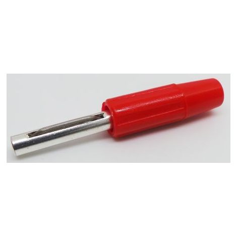 Fiche banane RS PRO Rouge Mâle 10A 50V ( Prix pour 1 )