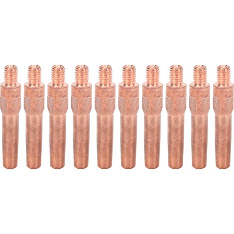 10 embouts de contact M6 conducteurs pour torche de soudage, pièces de rechange de 8,8x45x1,2mm (1/5)